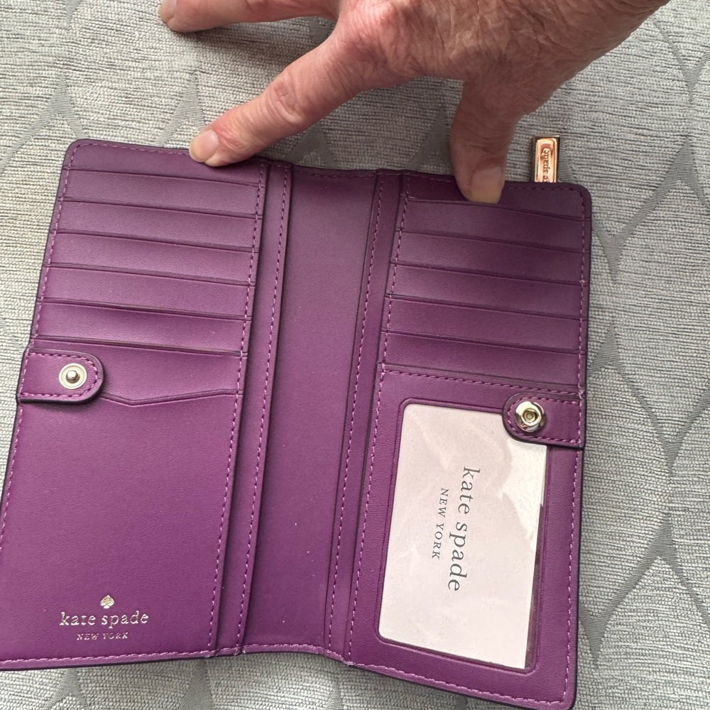 Kate Spade Plum Wallet - Picture 2 of 5
